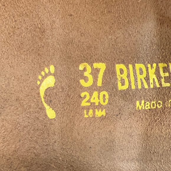 Birkenstock Gizeh Birko-Flor Slide Black Sandals size 37 EU/ 6.5 US - Picture 3 of 15